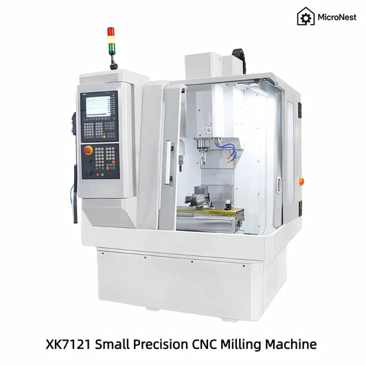 XK7121 Small Precision CNC Milling Machine by MicroNest - Compact and Automated Vertical Machining Center